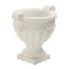 Fantasieco Stein-Vase Baden, Weiß, Ca. Ø45/H42 Cm -Gartenbedarf Geschäft 2388742 WE FS 001 fantasiecoSteinVaseBadenD45cm