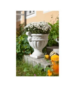 Fantasieco Stein-Vase Baden, Weiß, Ca. Ø45/H42 Cm 8 Fantasieco Stein-Vase Baden, Weiß, Ca. Ø45/H42 Cm -Gartenbedarf Geschäft 2388742 WE MO 001 VaseMarmorWeiss46cm