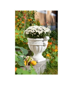 Fantasieco Stein-Vase Baden, Weiß, Ca. Ø45/H42 Cm 9 Fantasieco Stein-Vase Baden, Weiß, Ca. Ø45/H42 Cm -Gartenbedarf Geschäft 2388742 WE MO 002 VaseMarmorWeiss46cm