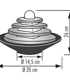 Seliger Zimmerbrunnen Tao, Schiefer, Ca. Ø35/H25 Cm 7 Seliger Zimmerbrunnen Tao, Schiefer, Ca. Ø35/H25 Cm -Gartenbedarf Geschäft 2702546 WE FS 002 SeligerZimmerbrunnenTaoSchiefer