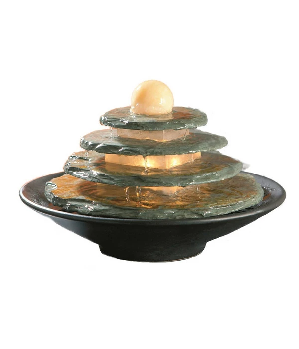 Seliger Zimmerbrunnen Tao, Schiefer, Ca. Ø35/H25 Cm 3 Seliger Zimmerbrunnen Tao, Schiefer, Ca. Ø35/H25 Cm