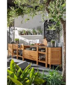 Dehner Schrank Southampton, 100 X 50 X 90 Cm -Gartenbedarf Geschäft 2806644 WE MO 001 OutdoorkuecheSouthampton