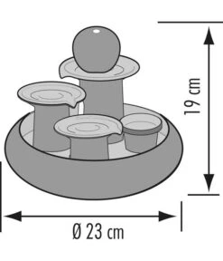 Seliger Zimmerbrunnen Trentino, Ø 23 X 19 Cm -Gartenbedarf Geschäft 4317053 WE DE 001 SeligerZimmerbrunnenTrentinoGruen