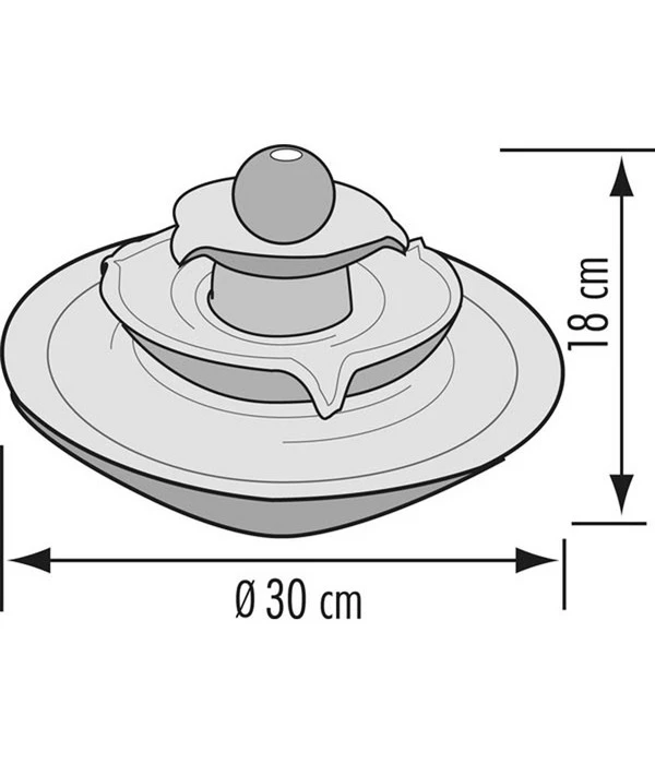 Seliger Zimmerbrunnen Pisa, Ca. Ø30/H18 Cm 5 Seliger Zimmerbrunnen Pisa, Ca. Ø30/H18 Cm – Bild 3