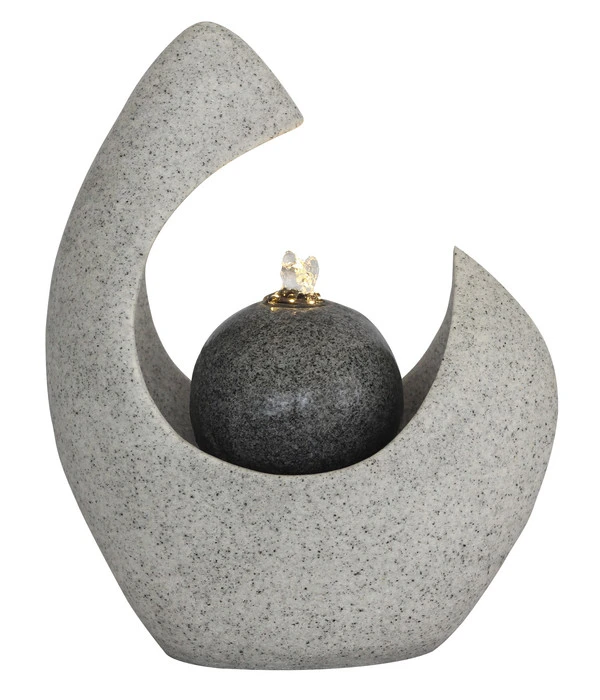 Dehner Kunststein-Zimmerbrunnen Koa Mit LED-Beleuchtung Ca. H35 Cm 3 Dehner Kunststein-Zimmerbrunnen Koa Mit LED-Beleuchtung Ca. H35 Cm