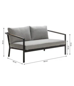 Dehner Alu-Lounge New York, 4-teilig -Gartenbedarf Geschäft 6670954 WE BG 001 LoungeNewYork