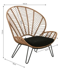 Dehner Geflechtsessel Venezia -Gartenbedarf Geschäft 6701650 WE BG 001 GeflechtsesselVenezia