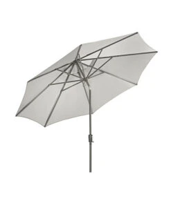 Dehner Schirm Milos, Rund, Ca. Ø294 Cm 13 Dehner Schirm Milos, Rund, Ca. Ø294 Cm -Gartenbedarf Geschäft 6702864 WE FS 003 SchirmMilosHellgrauNeu