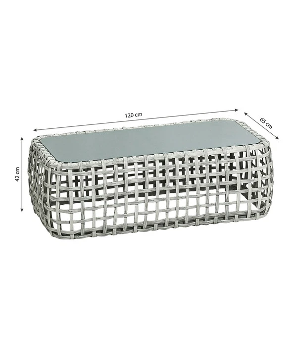 Dehner Flechtlounge Bali, 4-teilig 11 Dehner Flechtlounge Bali, 4-teilig – Bild 9