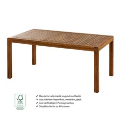 Dehner Gartentisch Lima, Ca. B160/H75/T90 Cm -Gartenbedarf Geschäft 6708713 WE IG 001 TischLima