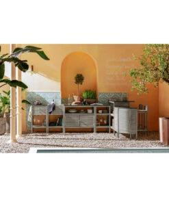 Dehner Bartisch Southampton, Ca. B115/H105/T65 Cm -Gartenbedarf Geschäft 6713739 6713762 6713705 6713630 6713531 6713663 6713440 6713390 WE MO 001 OutdoorkuecheSouthampton 4