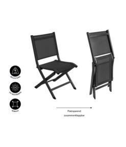 Dehner Klappstuhl Chicago -Gartenbedarf Geschäft 6721054 WE IG 001 BALKONKLAPPSTUHLCHICAGOSchwarz
