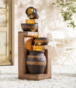 Dehner Polyresin-Gartenbrunnen Monterry, Ca. H117,5 Cm -Gartenbedarf Geschäft 6742472 WE MO 001 DehnerPolyresinGartenbrunnenMonterryNEU