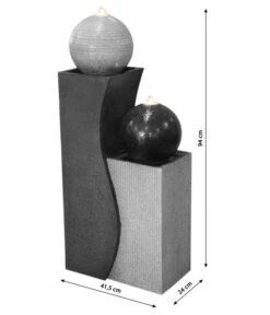 Dehner Polyresin-Gartenbrunnen Ying Yang, Ca. H94 Cm -Gartenbedarf Geschäft 6742506 WE DE 001 DehnerPolyresinBrunnenYingYang