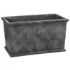 Dehner Leichtbeton-Kasten Windsor, Rechteckig, Grau -Gartenbedarf Geschäft 6866628 6866636 WE FS 002 DehnerLeichtbetonKastenWindsor