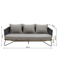 Dehner Gartenlounge Monte Carlo, 4-teilig -Gartenbedarf Geschäft 6895346 WE BG 001 LoungeMonteCarlo