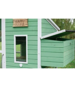 Dehner Hühnerstall Happy Farm Lotti, Hellgrün, Ca. B182/H119,5/T91 Cm -Gartenbedarf Geschäft 6897052 WE DE 003 DehnerMarkenqualitaetHuehnerstallLotti
