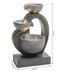 Dehner Polyresin-Gartenbrunnen Heart, Ca. H72,5 Cm -Gartenbedarf Geschäft 6911218 WE BG 001 BrunnenHeartNEU