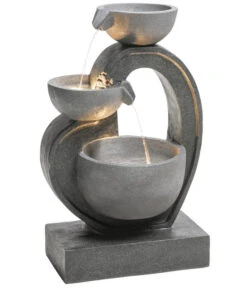 Dehner Polyresin-Gartenbrunnen Heart, Ca. H72,5 Cm