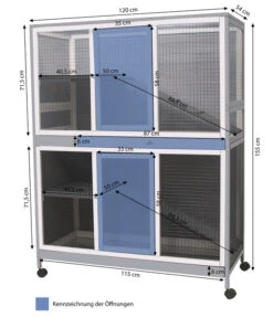 Dehner Lieblinge Nagerheim Nevio, Ca. B120/H155/T54 Cm -Gartenbedarf Geschäft 6932438 WE BG 001 DehnerLieblingeNagerheimIndoorNevio