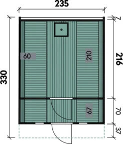 Wolff Finnhaus Saunafass 330 De Luxe Bausatz, Thermoholz, Ca. B235/H242/T330 Cm -Gartenbedarf Geschäft 6934046 WE DE 001 FinnhausSaunafass330