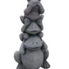 Stein-Frosch Trio, Ca. H46 Cm -Gartenbedarf Geschäft 6944342 WE FS 001 SteinFroschTriocaH46cm