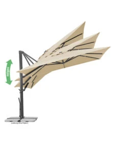 Schneider Ampelschirm Rhodos Smart, Quadratisch, Ca. B300/T300 Cm -Gartenbedarf Geschäft 6953384 6953434 WE IG 003 SchneiderAmpelschirmRhodosSmart