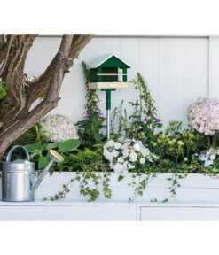 Dehner Natura Vogelfutterhaus CLiCK, Ca. B25/H23/24T Cm -Gartenbedarf Geschäft 6968325 WE MO 002 NaturaClickVogelfutterhaus