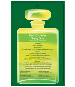 Duft-Traubenorchidee - Dendrobium Kingianum 'Berry' -Gartenbedarf Geschäft 8250714 DuftorchideeBeryyOdaEtikett2